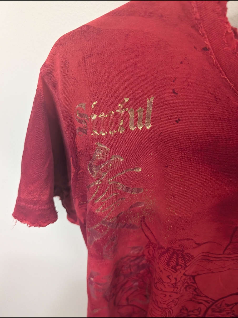 Red Women's Graphic Short-Sleeve Tee - Picture 2 of 5